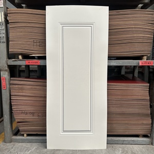 Panneau de porte en MDF blanc pur utilisé pour la décoration de portes en bois d'intérieur. Plusieurs styles sont disponibles pour créer un style minimaliste - Product Image 3