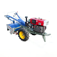 Machinerie agricole Petit tracteur manuel à marche à pied 8 CV à 25 CV Tracteur agricole à deux roues à marche à pied