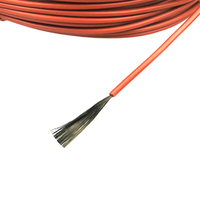 Design moderne à faible coût 12K câble chauffant en fibre de carbone infrarouge fil en caoutchouc 220V tension pour sol/mur/serre