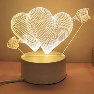 Fábrica China fábrica diseño personalizado LED luz de noche lámpara 3D para niños - Product Image 1