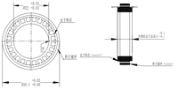 Moteur BLDC sans cadre à faible poids, couple nominal de 0,14 Nm, moteur CC 7,2-36 V pour articulation robotique d'exosquelette