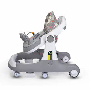 Juguete Musical Multifuncional 4 en 1 con Diseño de León de Dibujos Animados, Andadera Plegable con Marco de Plástico y Andadera Rodante para Bebés - Product Image 3