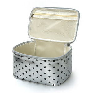 Polka Dot Water Resistant Eco-Friendly Polyester <b>Cosmetic</b> Bag Large Capacity Rectangle Storage <b>Case</b> for Home Travel Use - Product Image 1