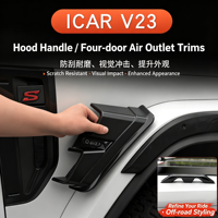 Pour Icar V23 : Cache de protection décoratif sport en ABS pour sortie d'air de passage de roue, installation facile