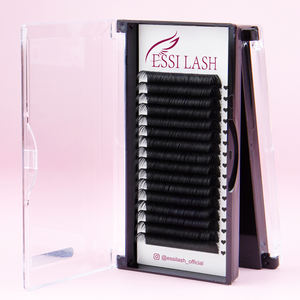 صينية رموش من ESSI LASH j Curl كورية Pbt مخملية لون أسود غامق أفضل مستلزمات إطالة الرموش - Product Image 2