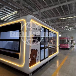 Wholesale Price Fiberglass Aluminum Mobile Food Truck <b>Small</b> Towable Food Trailer Hotdog Cart Candy Chips Stations Snack Food - Product Image 6