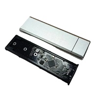 10Gbps M.2 PCIe NVMe SSD Enclosure USB3.1 Tipe C Portabel Eksternal NVMe Hard Drive Enclosure Aluminium Pendingin Kotak SSD