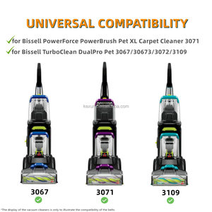 Courroie de remplacement pour Bissells 3071 PowerForce PowerBrush Pet XL et TurboClean DualPro Pet 3072 3067 30673 3109 <span class=keywords><strong>Nettoyeur</strong></span> de <span class=keywords><strong>tapis</strong></span> - Product Image 3