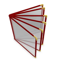 Carpeta Portamenús Personalizable Tamaño A4, 8 Vistas, Madera y Cuero Sintético, Marca V-ding Modelo VD-786, para Hoteles