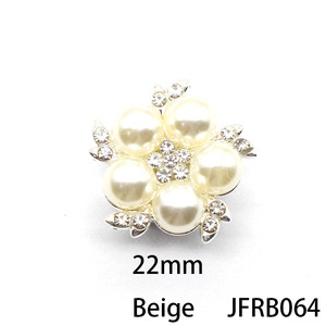 Jfrb064 Hot Bán Nút Bìa Ngọc Trai Hoa Metalbutton <span class=keywords><strong>Clip</strong></span> Có Thể Tháo Rời Khuy Măng Sét Cho Mùa Xuân Cô Gái Ăn Mặc Trang Trí - Product Image 5