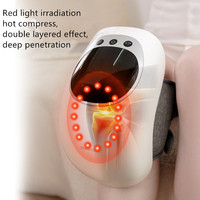 Masseur chauffant intelligent pour les genoux avec thérapie par lumière rouge, massage par vibration, genouillère électrique rechargeable, appareil de soin des articulations
