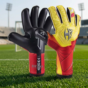 Gants de football en latex allemand, gants de football personnalisés, qualité extrême, gants de gardien de but professionnels, impression par sublimation sur le dos. - Product Image 2