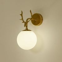 Applique Murale LED Nordique Simple et Luxueuse pour Chambre, Chevet, Escalier, Balcon, Salon, Décoration Murale en Forme de Bois de Cerf
