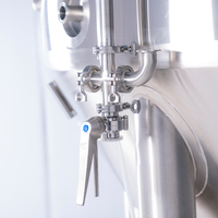 Cuve de Fermentation Verticale de 500L pour Brasserie, en Acier Inoxydable, avec Enveloppe de Refroidissement, Cuve Conique pour la Fermentation de la Bière, Récipient Sous Pression, CE ISO