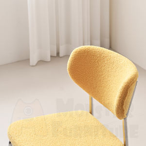 Silla de Día, Silla Comercial para Cafetería, Silla de Restaurante de Tela Suave, Silla de Comedor Compacta y Cómoda, Apilable, de Fácil Montaje, Moderna - Product Image 4