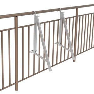 Supports de montage mural pour panneaux solaires Gresolar avec angle d'inclinaison personnalisé, supports photovoltaïques pour murs plats, supports de clôture solaire - Product Image 2