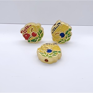 Alloy Fish Spacer Beads Matte Gold Double Sided For Bracelet Necklace Pendant Jewelry Making Accessories - Product Image 4