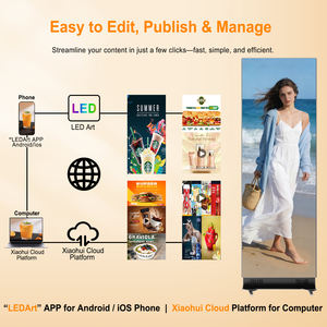 Pantalla LED P1.86 Plegable para Publicidad en Interiores con Android, Soporte CMS Gratuito, Efecto Cascada, Ideal para Centros Comerciales y Exposiciones (Stock en EE. UU.) - Product Image 4