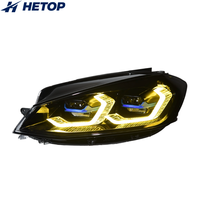 Phares HETOP Golf 7.5 2017-2020, mise à niveau LED bicolore, style G22, phare avant, accessoires de voiture, phare plug and play, DRL pour VW