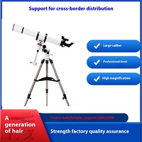 80900P Professional Astronomical Telescope & Binoculars 80mm High-Definition Outdoor Metal with Star-Looking Glasses