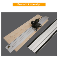 Rails de Guidage en Aluminium Type 19 1,4/2,8 M avec Base de 4/5 Pouces, Kit de Scie Circulaire sur Rail Universel pour Découpe de Machines à Marbre