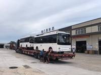 Bus Électrique Touristique Vert - Véhicule Automatique LHD 50 Places pour Opérations de Visites Urbaines Écologiques