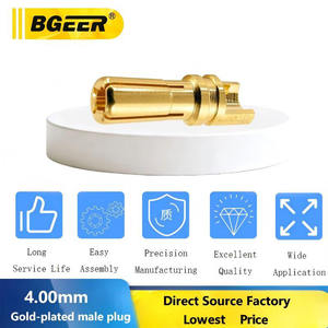 Đầu nối chuối 4.0mm mạ vàng đồng, dòng cao, loại đực cái, đầu nối hàn cho pin máy bay không người lái RC, bộ điều khiển bay - Product Image 2