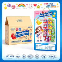 Pack Combo Bonbons Rouleaux et Sucettes Saveur Fruitée – Mélange de Bonbons Rouleaux et Sucettes sur Bande Suspendue – Bonbons Fantaisie pour Enfants – Vente en Gros