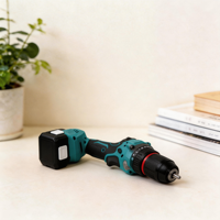 Bürstenloser Akku-Schlagbohrschrauber-Set 21V Lithium mit 10mm Schnellspannbohrfutter und Akku für DIY Heimrenovierung und Bauarbeiten