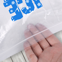Sacs à glace réutilisables étanches de 1 kg, sacs de stockage de glaçons en plastique transparent épais de qualité alimentaire pour barbecue, camping et maison