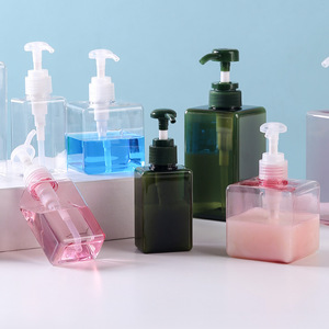 Foaming Soap <b>Dispenser</b> Square Pump <b>Bottle</b> Portable Hand Soap Container For Bathroom Use - Product Image 2