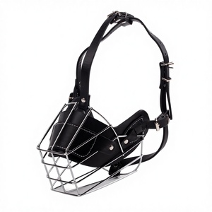 Bozal para Perro, Máscara Metálica, Cesta de Alambre Segura, Correas de Cuero Ajustables y Duraderas para Perros Grandes, Cuero Genuino para Mascotas - Product Image 6
