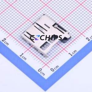 HYCW19-TF09-205B SD Card / Memory Card Connector SMD Connector Self-Return Type MicroSD Card (TF Card) Card Holder With - Product Image 1