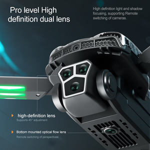 Nouveau drone pliable S17 PRO avec double caméra 4K, moteur brushless, WiFi FPV, évitement d'obstacles, flux optique, 4e génération, convivial pour les débutants, flip 3D - Product Image 5