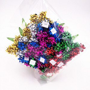 Dekorasi bunga bintang berwarna metalik 1/2/3 inci dekorasi Natal 5cm bunga perekat diri untuk penggunaan pernikahan - Product Image 4