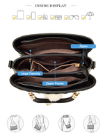 Sac à bandoulière personnalisable en cuir végétalien avec fermeture éclair, style bandolera, pour femme, fabriqué en Chine