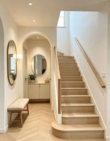 Carreaux de marche d'escalier en porcelaine vitrifiée émaillée, finition bois mat, qualité supérieure, style moderne, pour maisons et bureaux