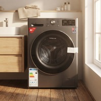 Lave-linge à chargement frontal 10,5 kg, classe énergétique A++, moteur à courant continu, 1400 tr/min, porte en verre trempé, 16 programmes, OEM