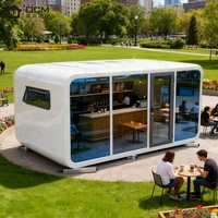 Cabine Apple, maison préfabriquée en forme de capsule, villa modulaire miniature, resort, glamping, lodge de jardin, unité de vie en cabine, retraite écologique, camping
