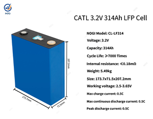 저가형 CATL 3.2V 314Ah 리튬인산철(LiFePO4) 배터리 셀, 15년 수명, 스팸 프리즘형 LFP 셀, ESS, UPS, 태양광 시스템, 통신 배터리용 - Product Image 2