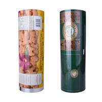 Emballage de crème glacée/Popsicle de qualité alimentaire Rouleau de film plastique laminé Matériau d'emballage flexible automatique à impression personnalisée
