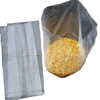 Sac d'emballage à soufflet latéral thermoscellable en LDPE transparent recyclable de 10+8x24 pouces pour légumes et fruits de qualité alimentaire