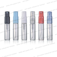 Mini flacon pulvérisateur de parfum en verre de 0,5 ml à 5 ml, atomiseur d'eau avec pompe de type scellé