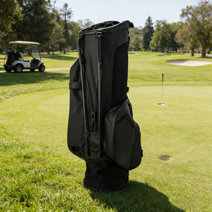 PRIMUS <span class=keywords><strong>GOLF</strong></span> Mayoreo de Lujo <span class=keywords><strong>Bolsa</strong></span> de <span class=keywords><strong>Golf</strong></span> de Cuero PU Negra de Alta Calidad con Soporte/Transporte - Product Image 5