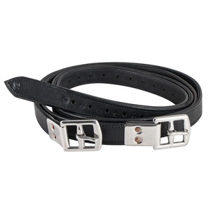 Étriers d'équitation souples anglais, 1 paire, en cuir doux, boucles résistantes - Product Image 1