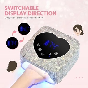 Lampe à ongles UV LED sans fil 72W rechargeable, séchoir tactile à polymérisation rapide, portable pour usage domestique, double lumière - Product Image 4