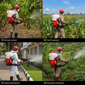 เครื่องพ่นยาแบบละออง<span class=keywords><strong>น้ำ</strong></span>มันเบนซิน 2.13 กิโลวัตต์ รุ่น 3WF-3 สำหรับป้องกันพืชผลในสวนผลไม้และพ่นยาในไร่องุ่น ระยะพ่นแนวนอน 15 เมตร พร้อมถังขนาด 20 ลิตร - Product Image 3