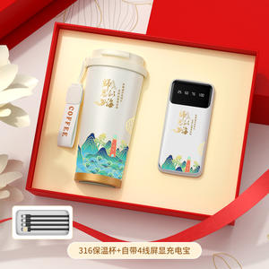 กระติกน้ำร้อนสแตนเลส 316 พร้อมจอ LED แสดงผล แบตสำรอง 4 พอร์ต USB สำหรับเป็นของขวัญสำหรับครู - Product Image 2