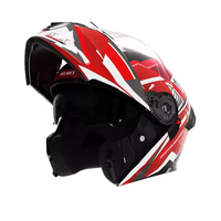 Casque de moto modulaire à double visière de haute qualité pour hommes Casque rabattable certifié 3C/Dot