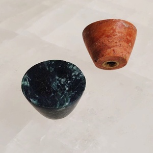 Pegangan Pintu Travertine Alami Gaya Wabi Sabi, Pegangan Kecil Kreatif Mewah untuk Lemari Kamar Tidur, Laci, dan Gantungan Marmer - Product Image 5